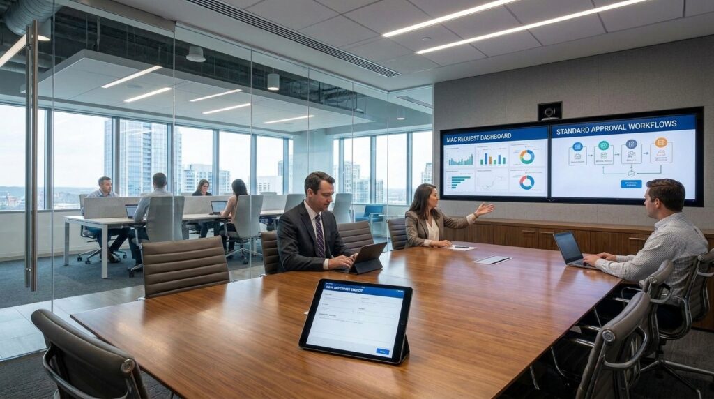 Corporate Real Estate Leaders Managing Move, Add Change, Workflows in a Modern Workplace with Open Seating