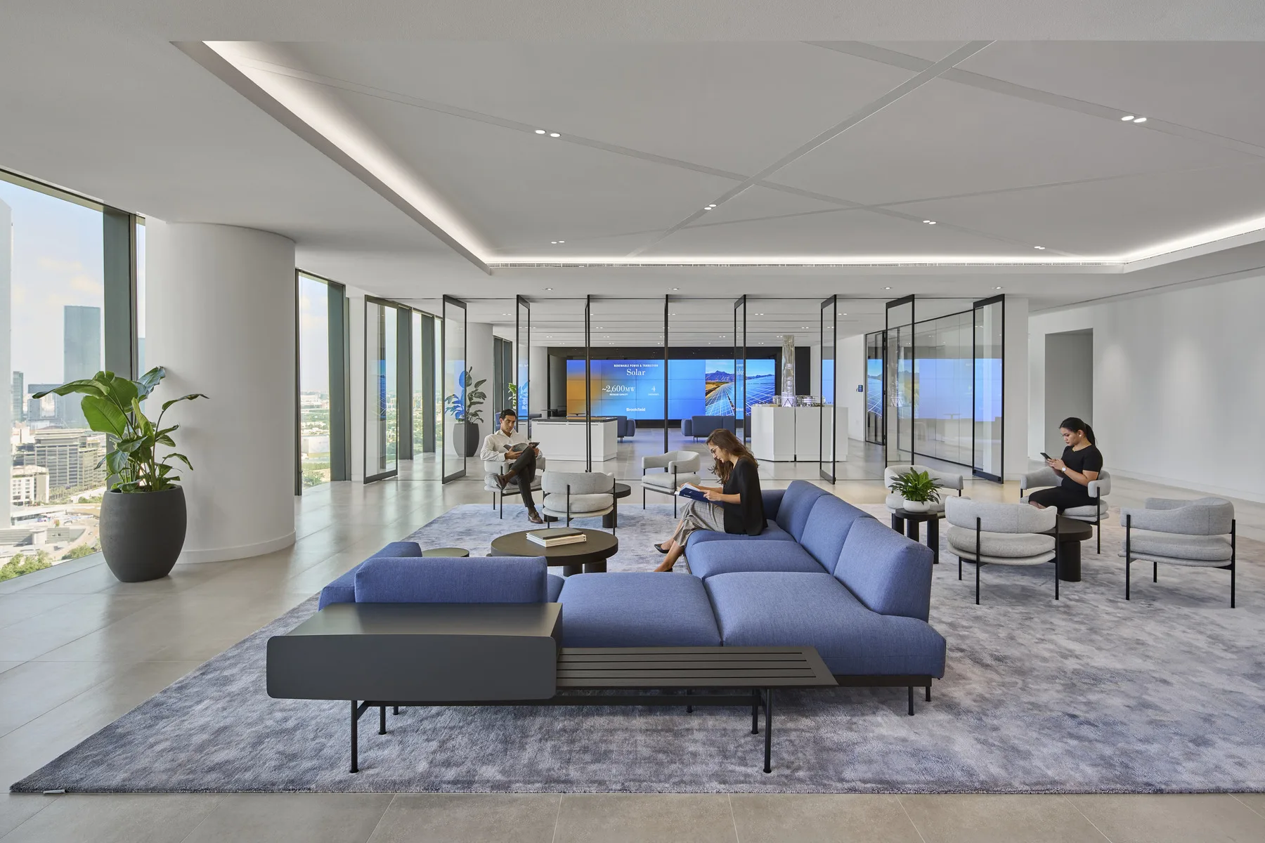 Work points and desk reservations enhance the workplace experience.